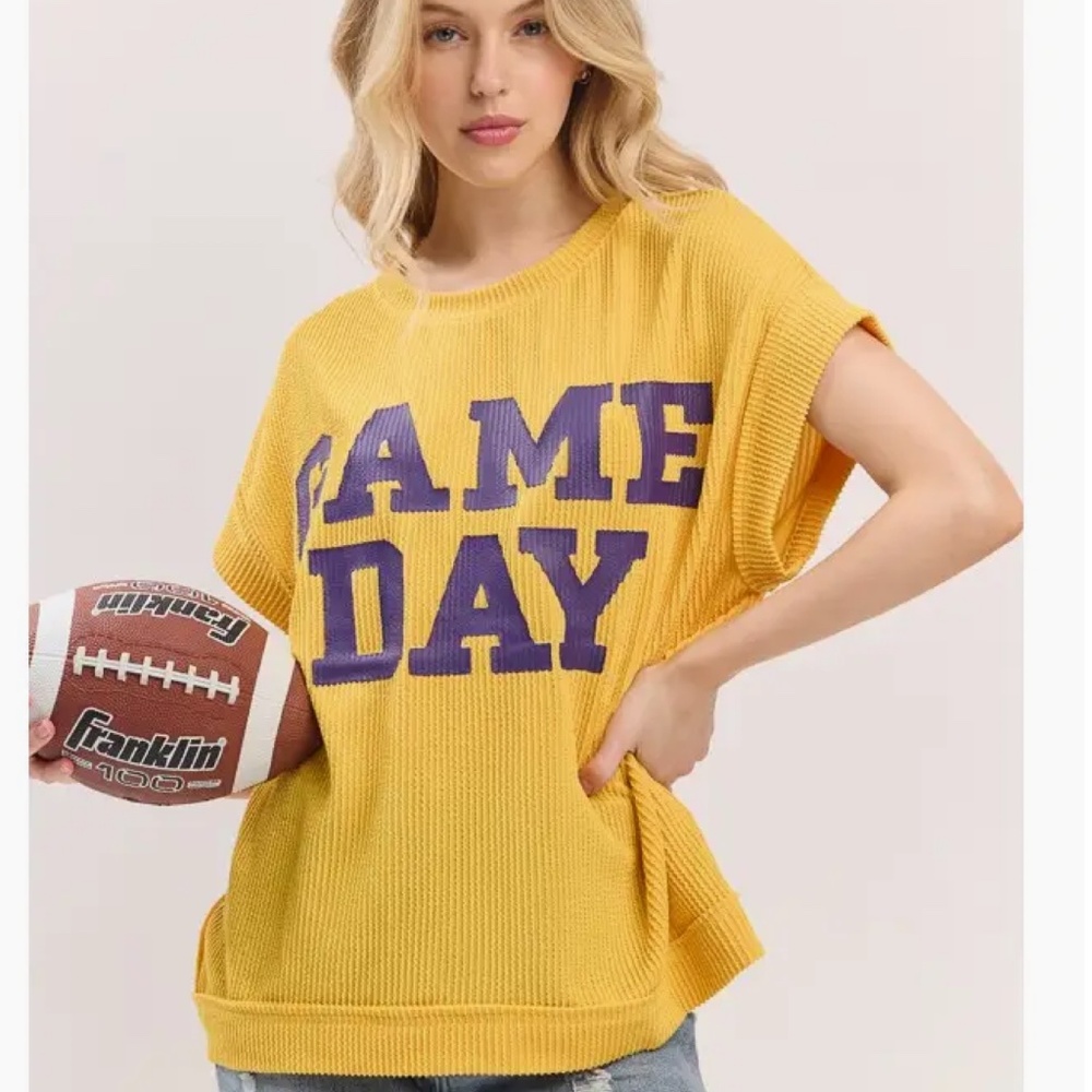 Sewn and Seen “ Viking “ Sewn & Seen Game Day Ribbed Tee 39